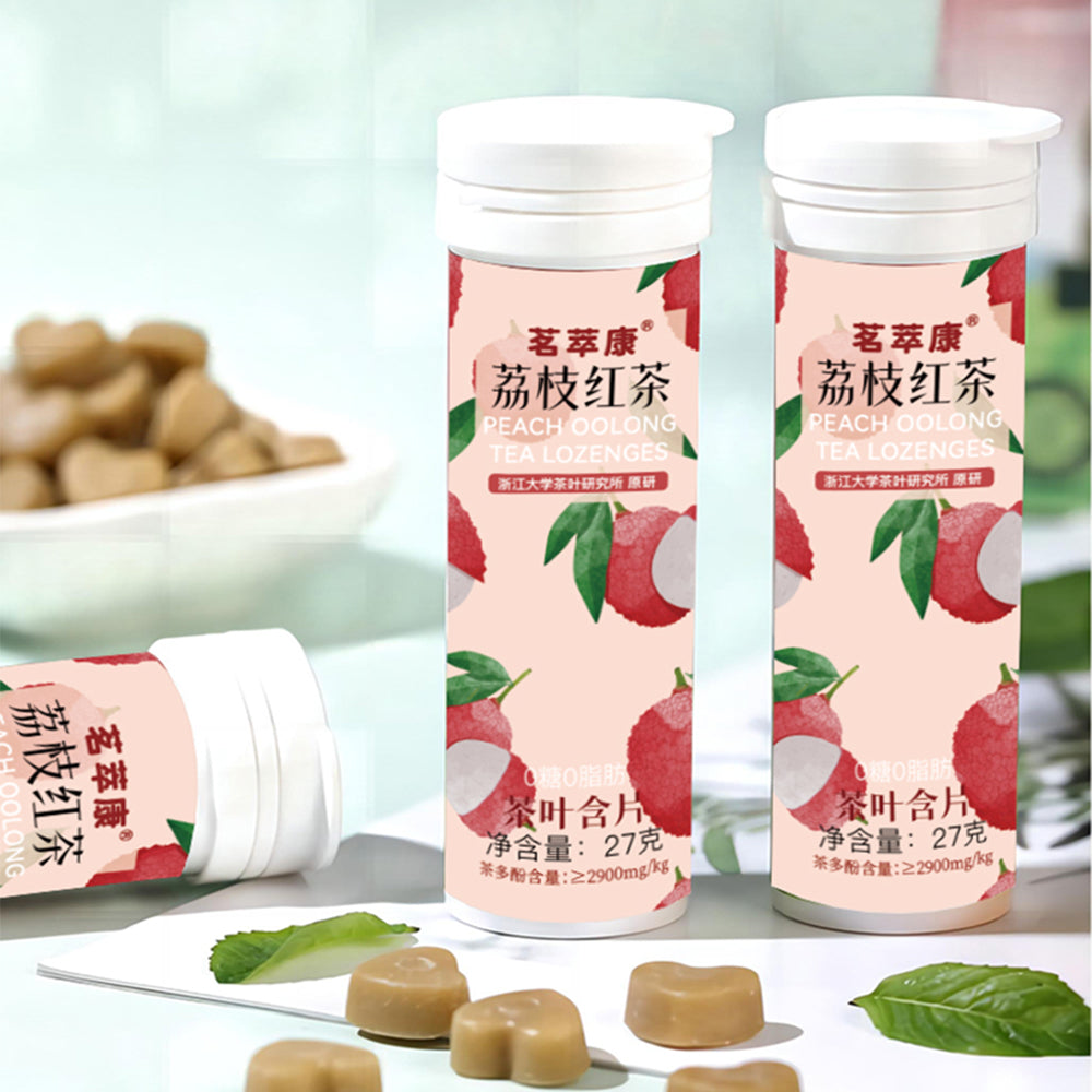  [찻잎캔디]리치 홍차 허브추출 차맛 사탕 1박스 (27g*3병입)