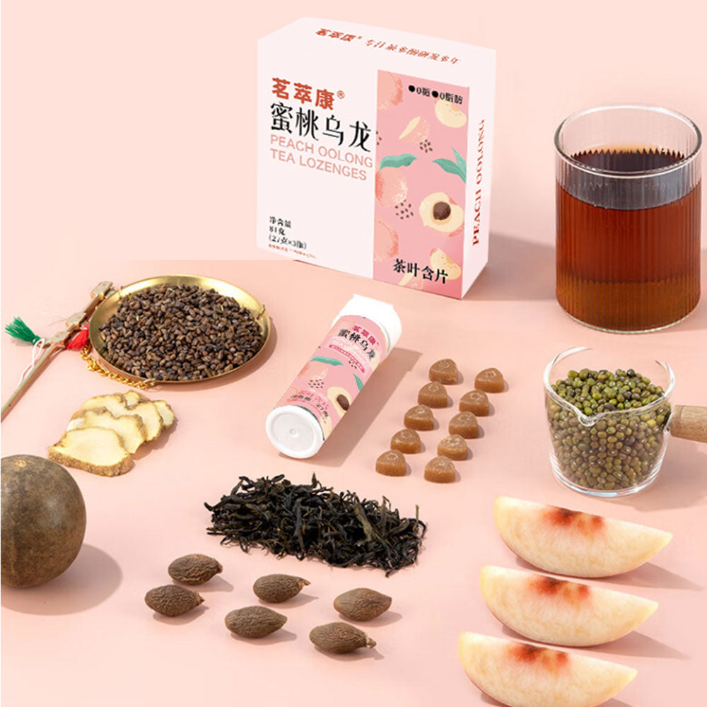 Peach Oolong Tea Fresh Candy Herbal Plant Extract 1 Box 3 Bottles 81g[HP02]