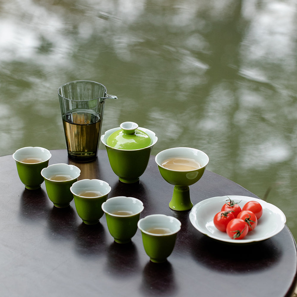 First Sight-Jade Ceramic Gongfu Tea Set Gift Box[TS24]