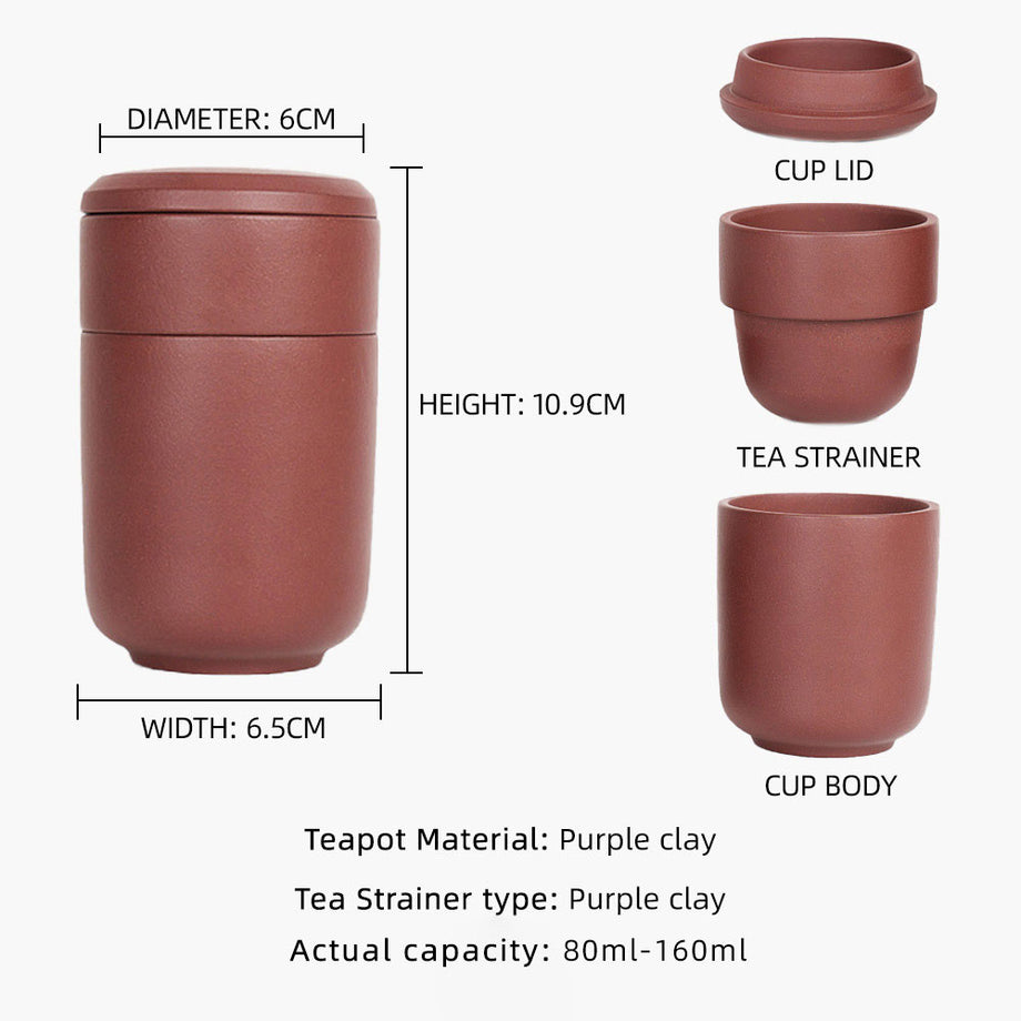 正山堂`宜兴紫砂快客杯160ml出行必备[TS22] – LAPSANGSTORE