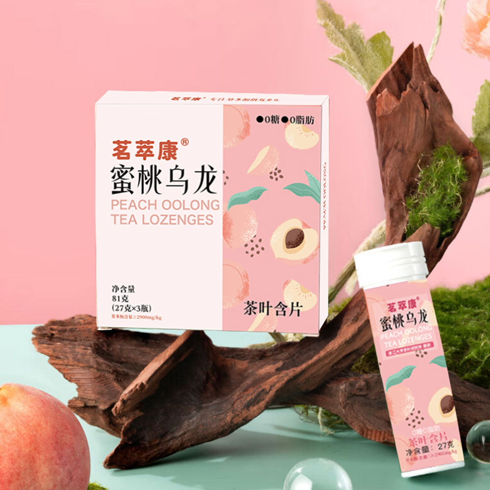 Peach Oolong Tea Fresh Candy Herbal Plant Extract 1 Box 3 Bottles 81g[HP02]