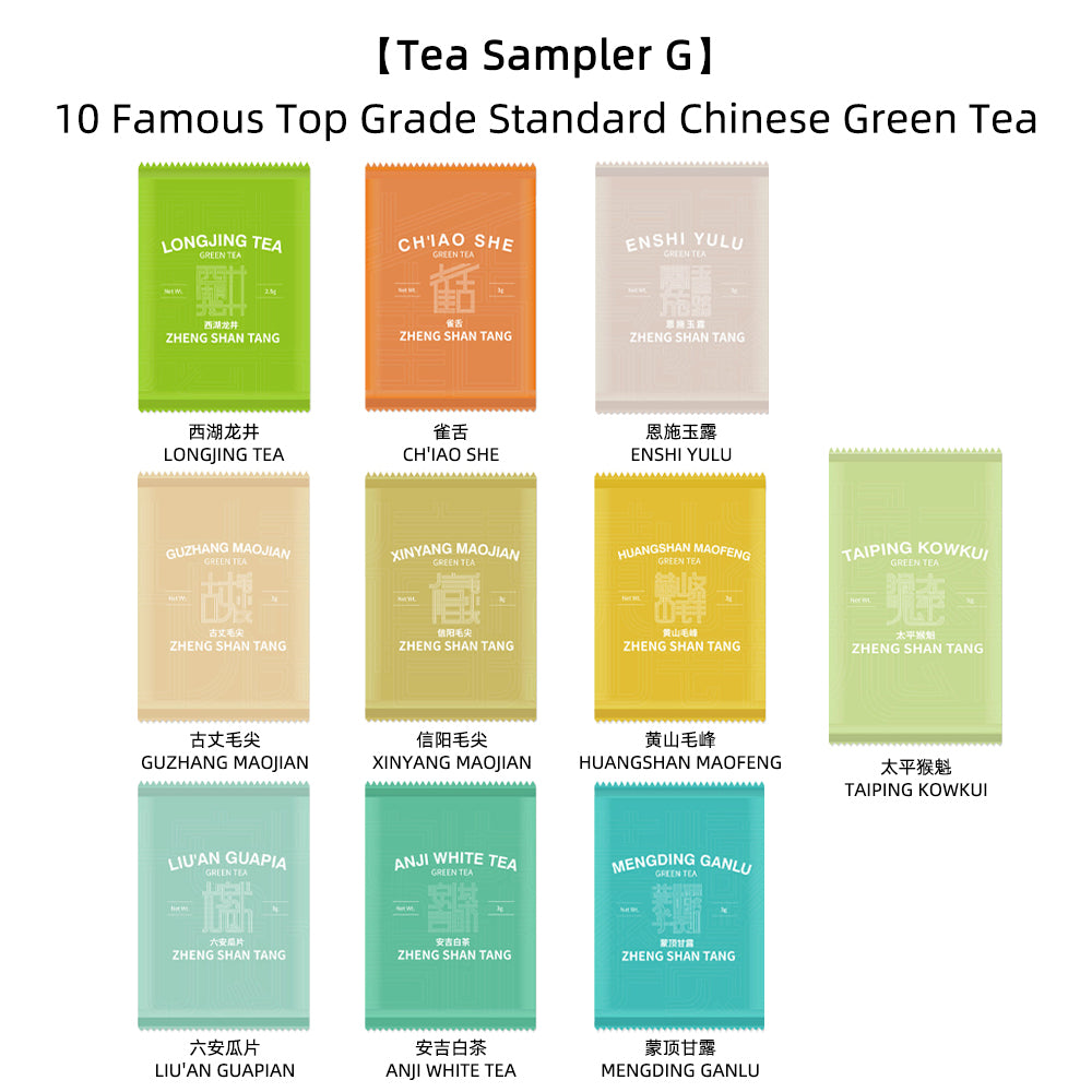 【样泡合集G】10种中国名优绿茶品鉴合集[SP07]