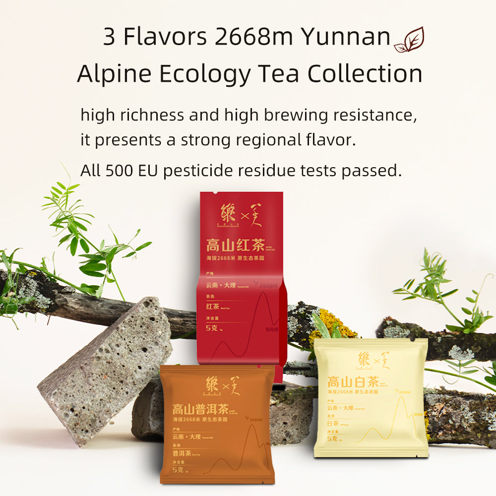 5 Flavors 2668m Yunnan Alpine Ecology Tea Collection[LP02]