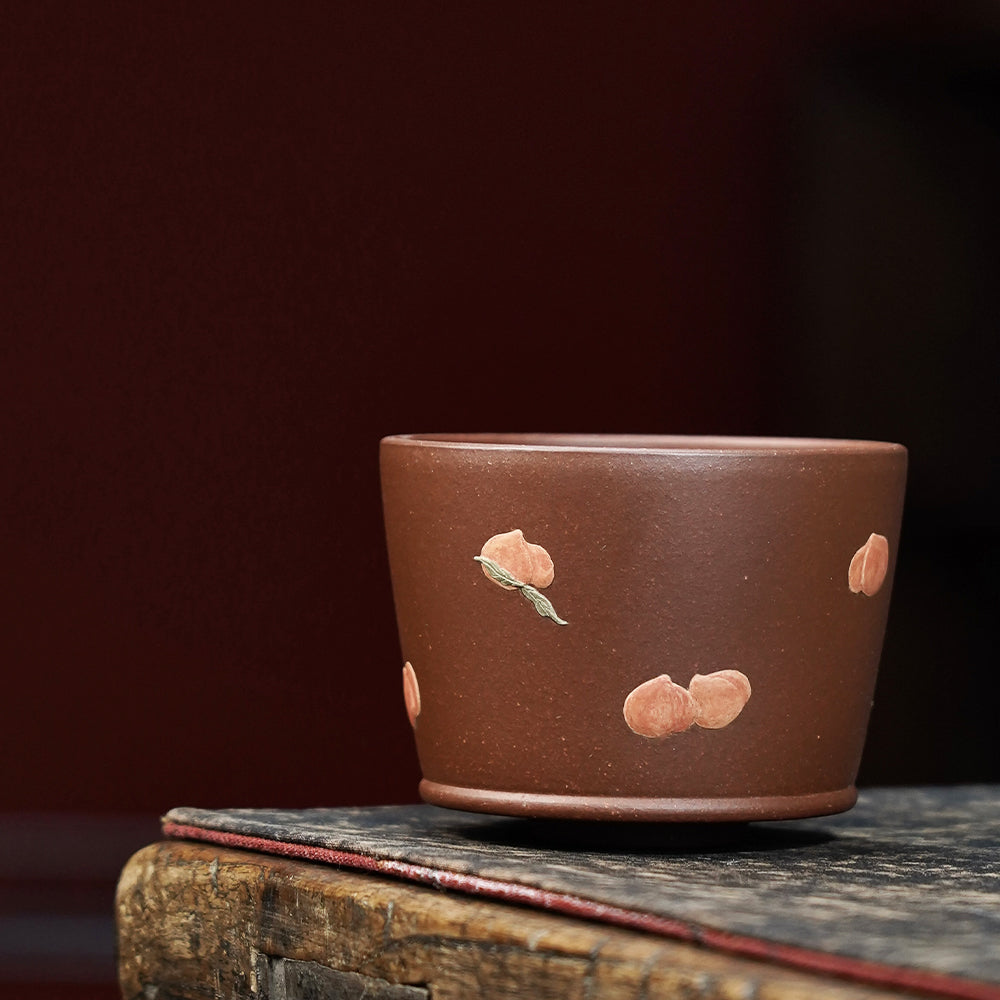 YiXing ZiSha Longevity Peach Teacup寿桃杯 [ZS63]