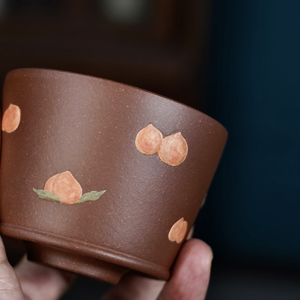 YiXing ZiSha Longevity Peach Teacup寿桃杯 [ZS63]