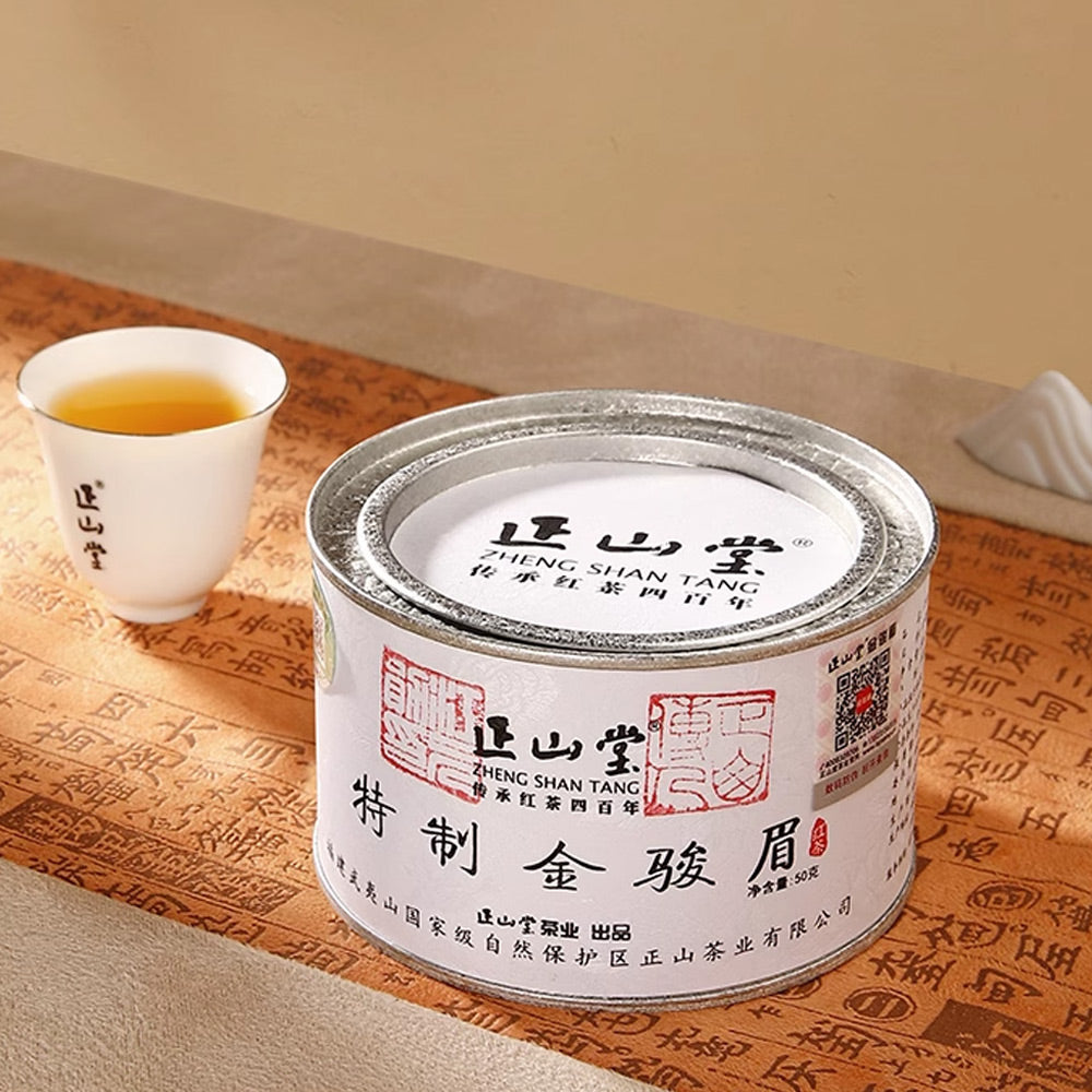 「正山堂」紅茶・2024年金駿眉（じんじゅんめい）普通缶 50g