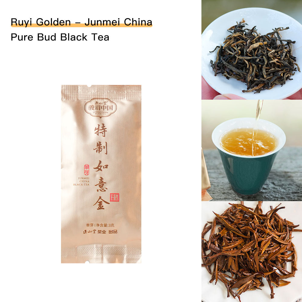 【Échantillonneur de thé B】10 saveurs JunMei Chine Collection de mini sachets de thé en vedette