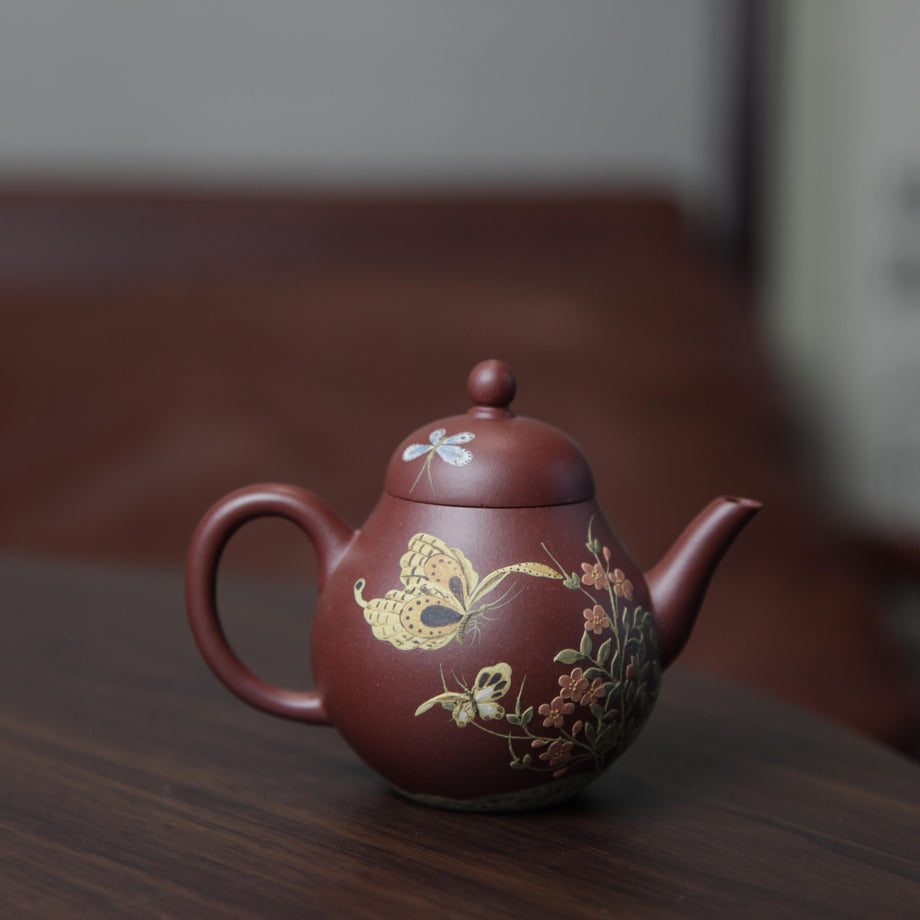 宜兴紫砂红紫泥梨形壶[ZS68] – LAPSANGSTORE