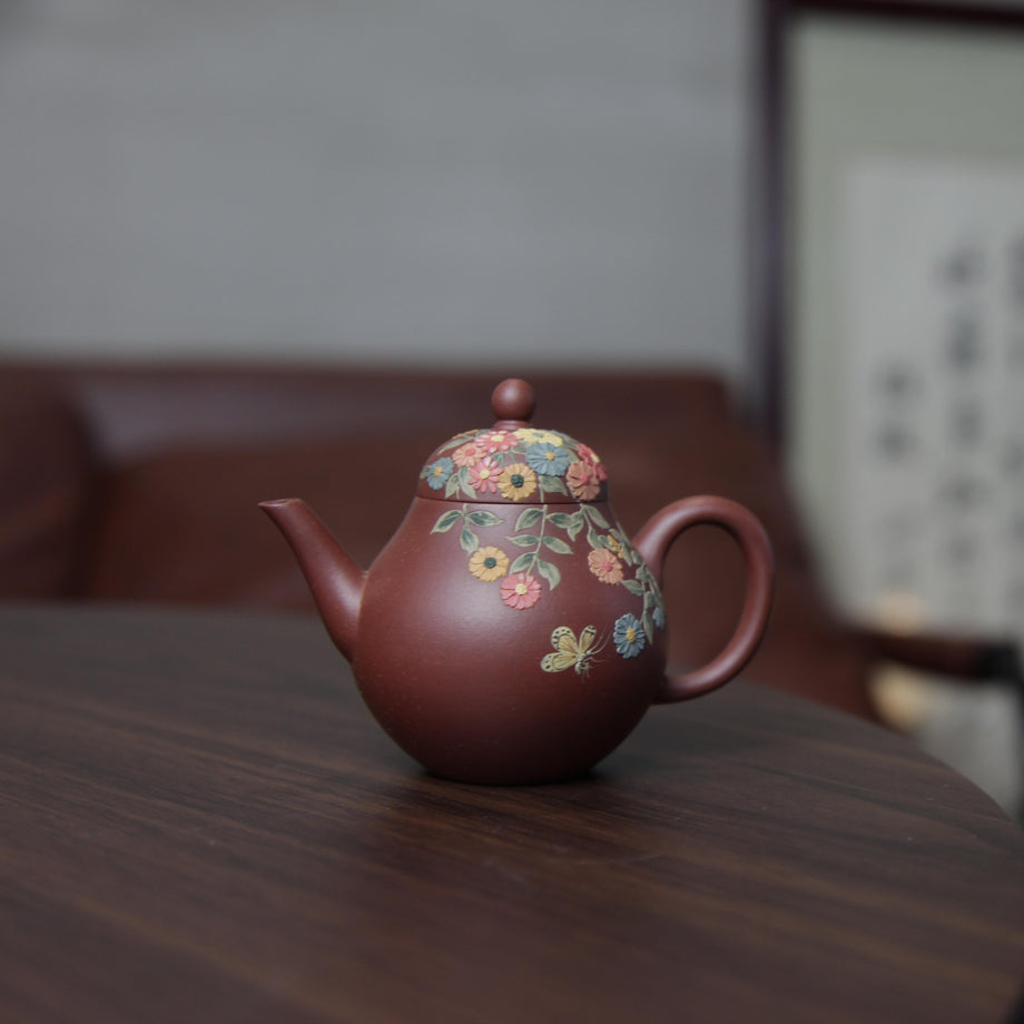 宜兴紫砂红紫泥梨形壶[ZS68] – LAPSANGSTORE