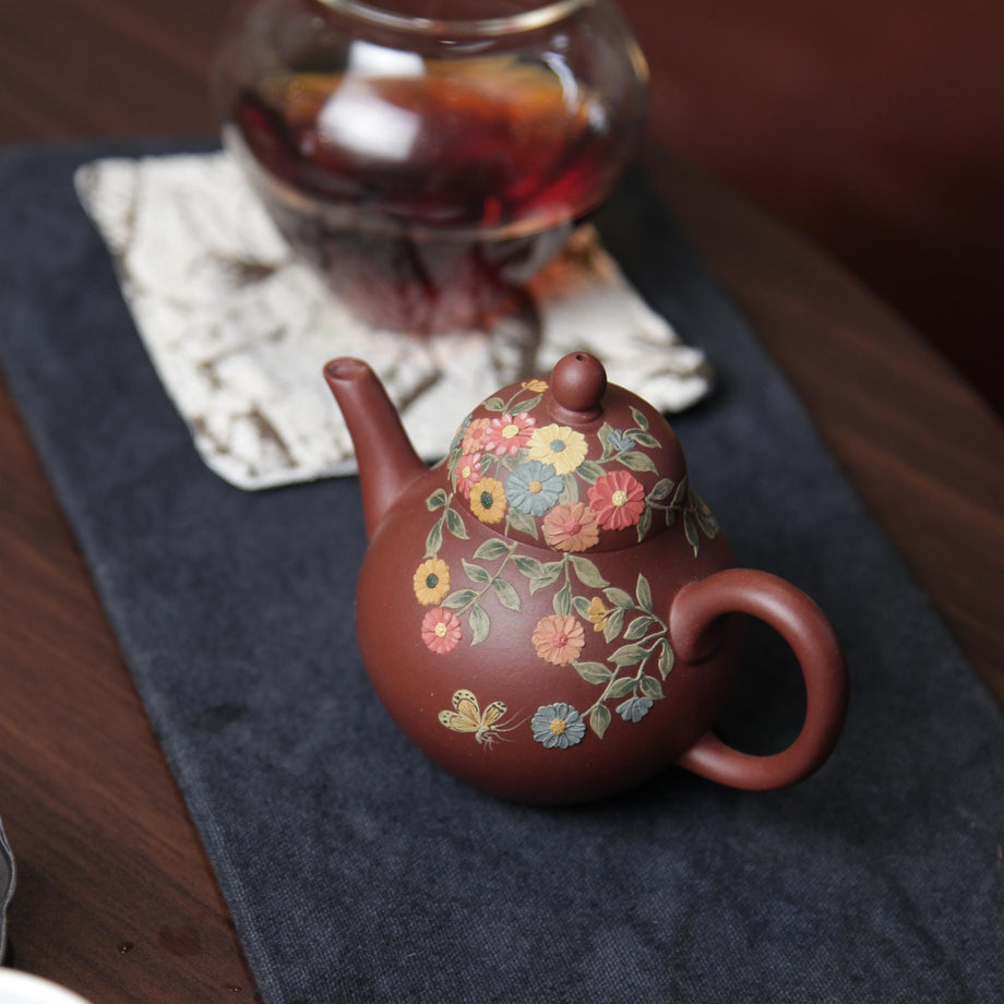 宜兴紫砂红紫泥梨形壶[ZS68] – LAPSANGSTORE