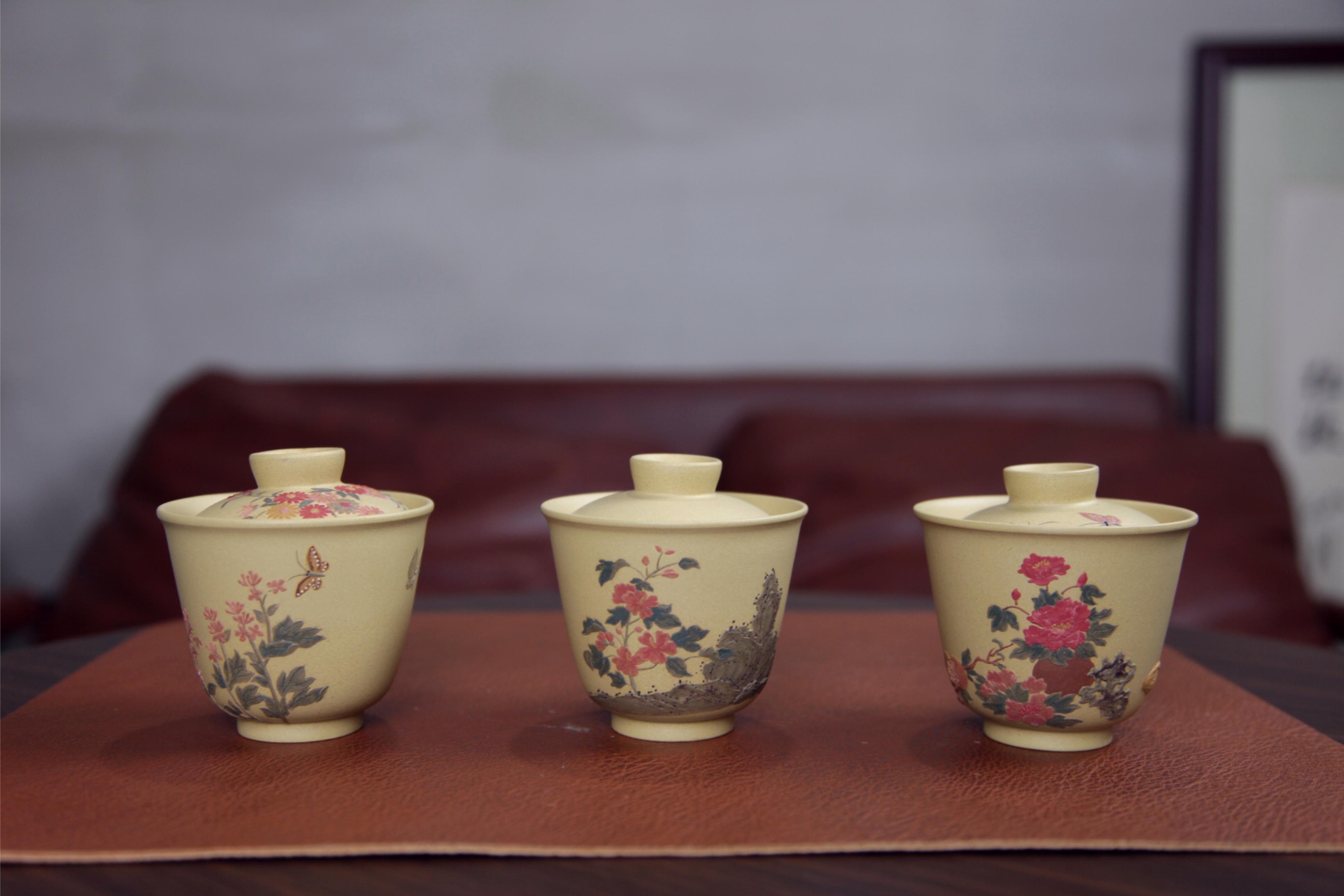 YiXing ZiSha Benshan Tuan Clay Gaiwan 本山团泥盖碗[ZS71]