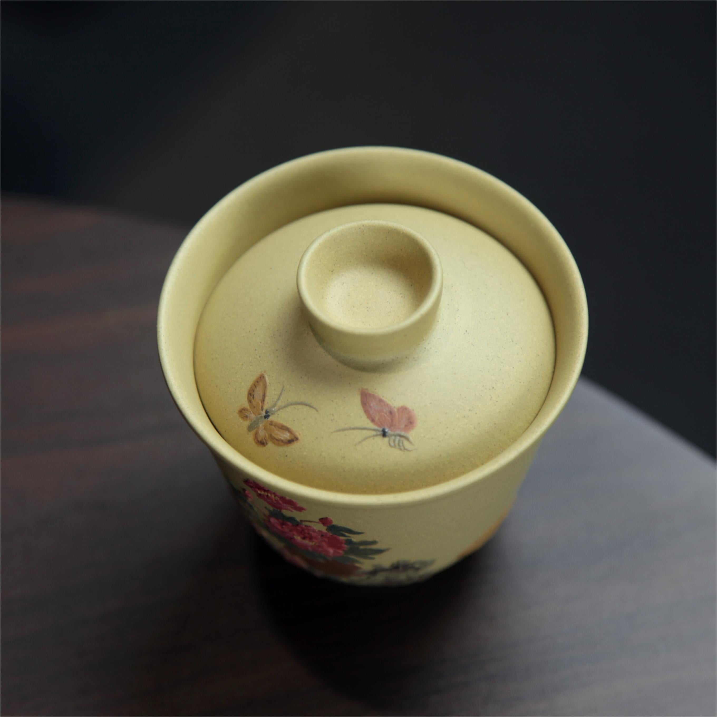 YiXing ZiSha Benshan Tuan Clay Gaiwan 本山团泥盖碗[ZS71]