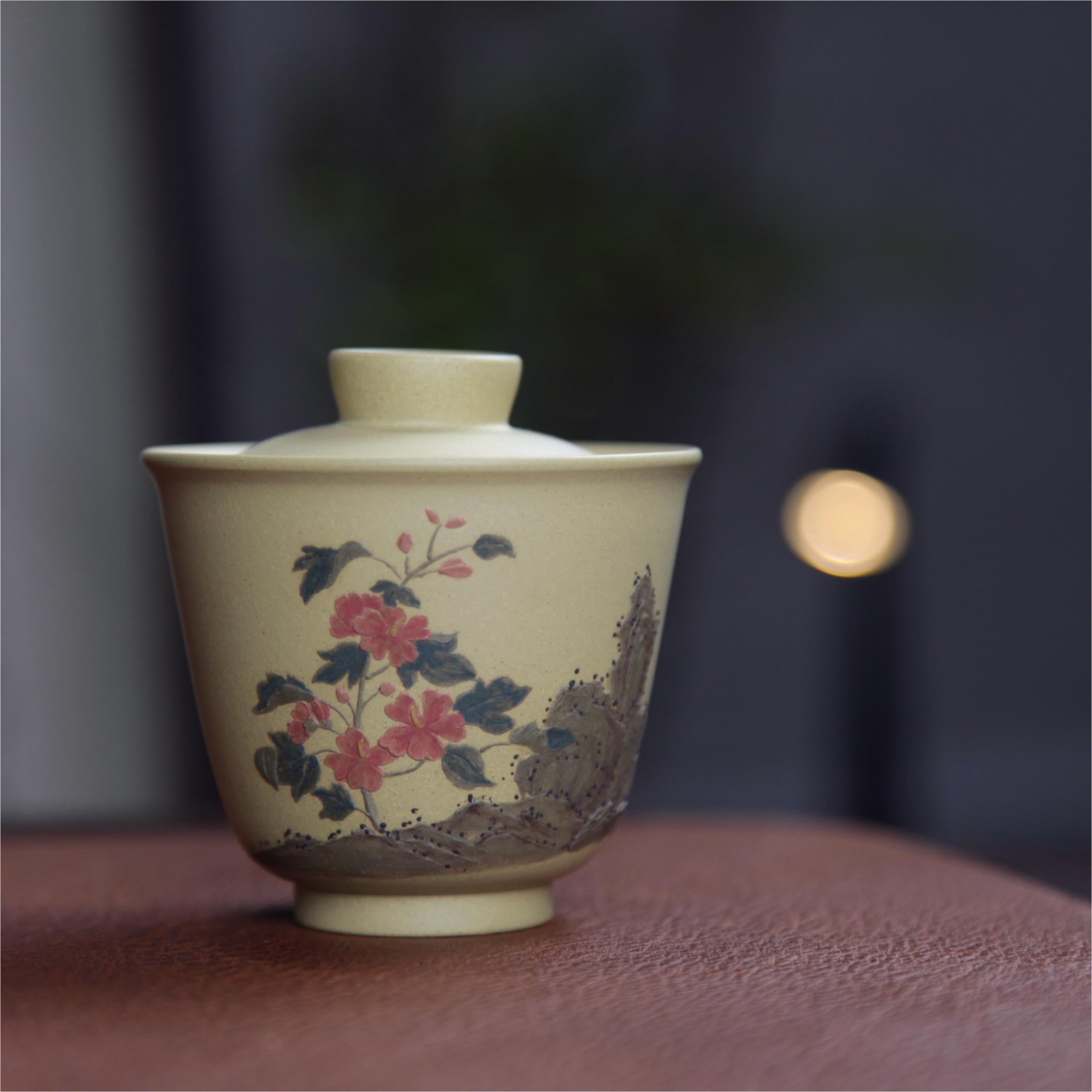 YiXing ZiSha Benshan Tuan Clay Gaiwan 本山团泥盖碗[ZS71]