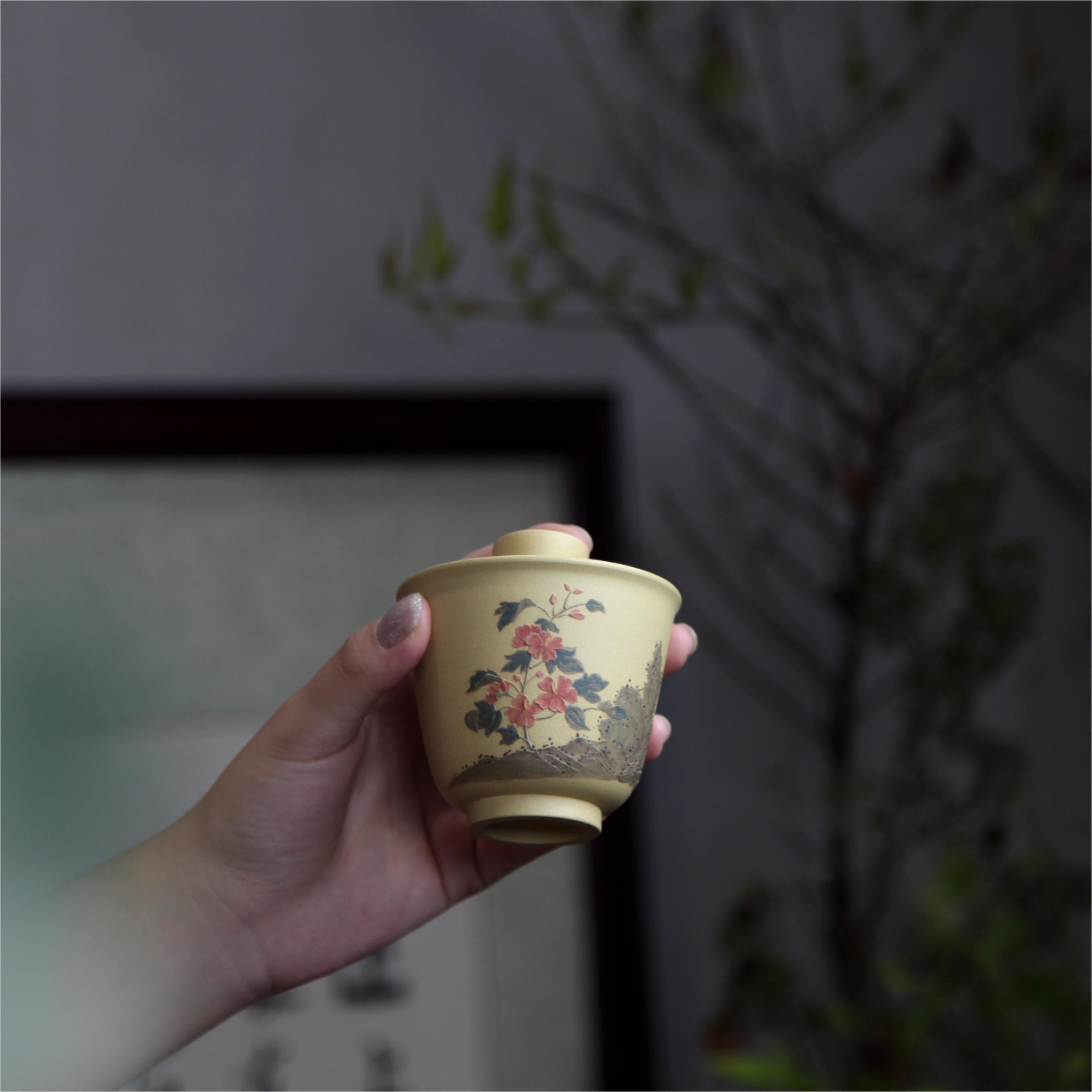 YiXing ZiSha Benshan Tuan Clay Gaiwan 本山团泥盖碗[ZS71]