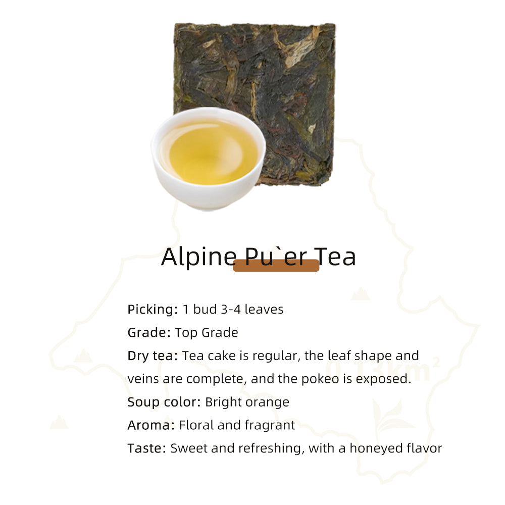 Yunnan 2668m Altitude Organic Manor Pu`er Tea Pouch