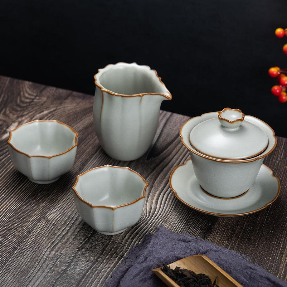 黄釉輪花6寸向付　　11客　　新品未使用 輪花6寸鉢 全4色 | 萩焼窯元 松光山