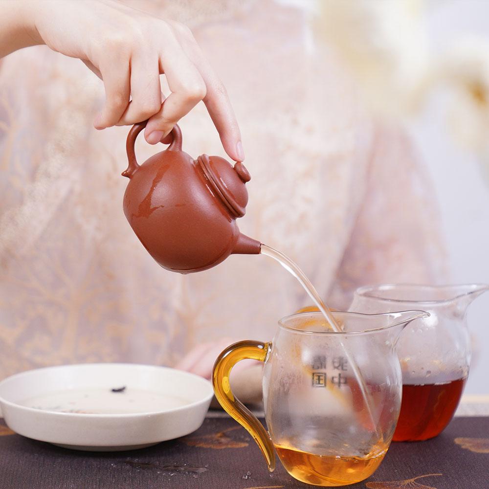 「ZhengShanTang」Yixing宜兴 Zisha Pot Purple Clay Teapot-大彬圈钮 - Lapsangstore