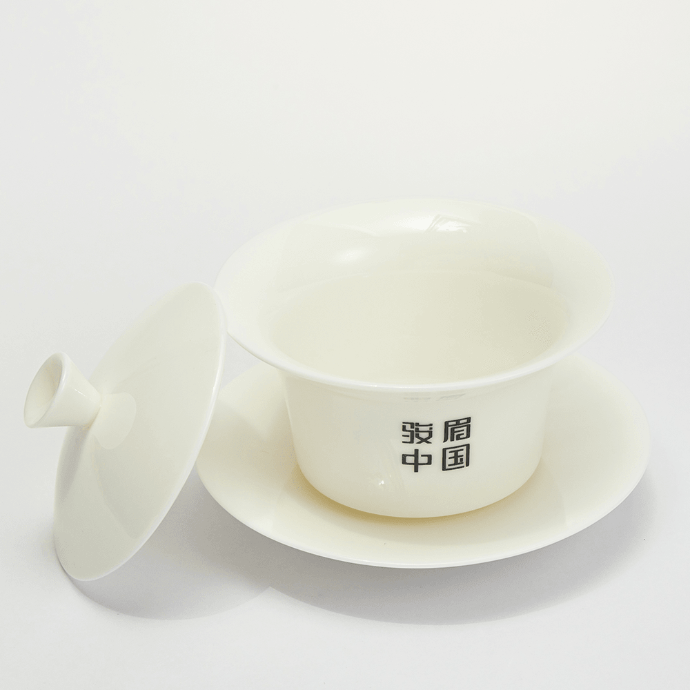 Junmei China Simple Teaware-1 Covered Tea Cup+2 Tasting Cups - Lapsangstore