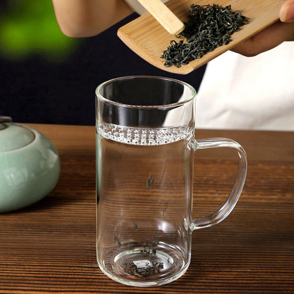 Crescent moon green tea cup with grip 400ml - Lapsangstore