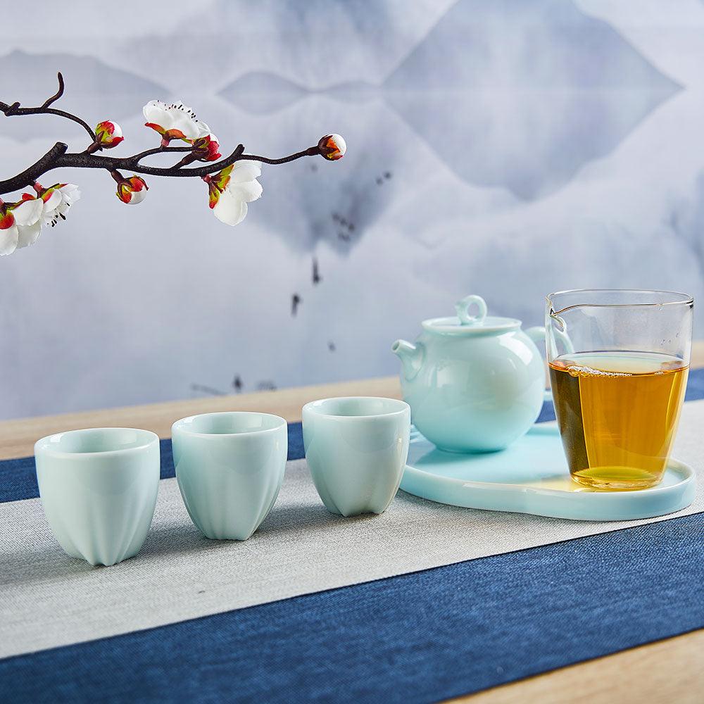 Tea set-Malus Spectabilis on the Moon月上海棠 - Lapsangstore