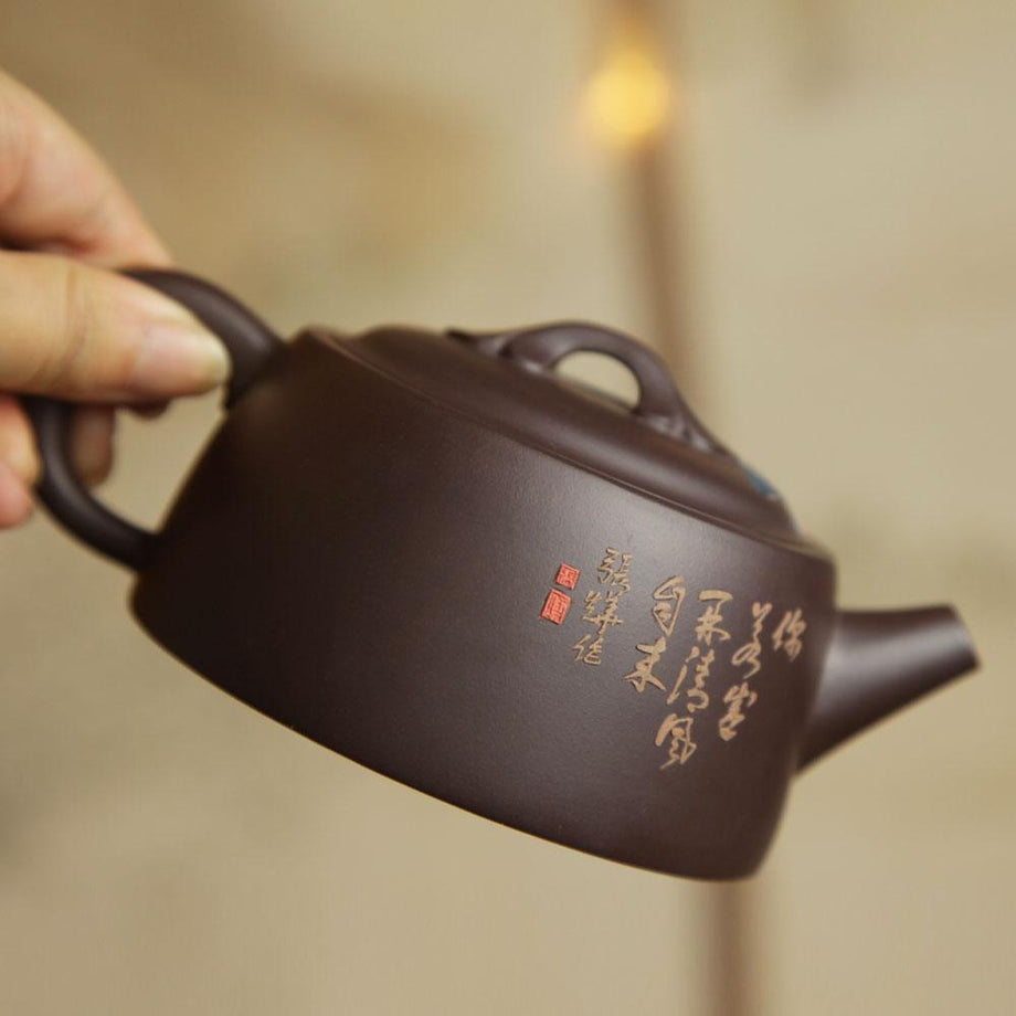 宜兴泥绘紫砂壶 称心如意壶 – LAPSANGSTORE