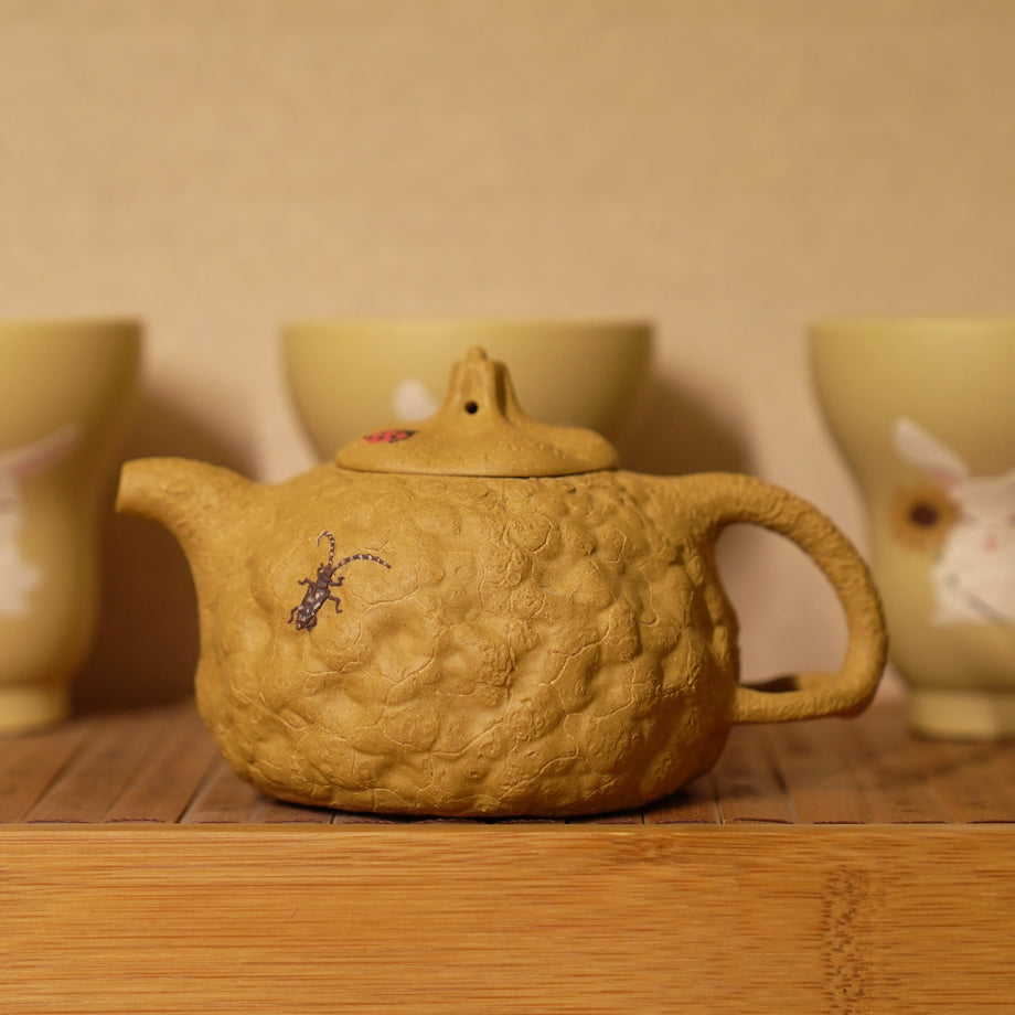 値下げ中国宜興茶壶 宜兴泥绘紫砂壶 树皮纹壶[ZS24] – LAPSANGSTORE